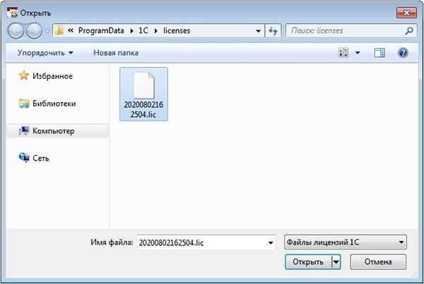 How to know the registration number of a 1C software product